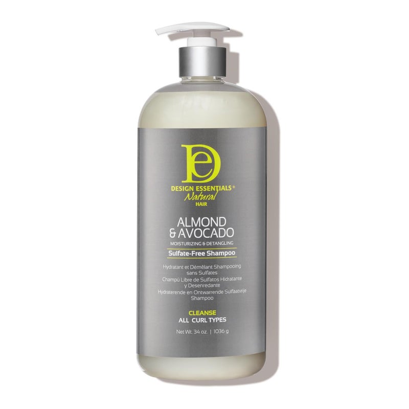 Design Essentials Natural Almond & Avocado Moisturizing & Detangling Sulfate-Free Shampoo, 32 Ounce - Image 1